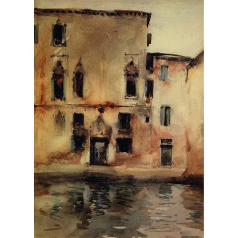 Palazzo Marcello, 1880-81 White Modern Wood Framed Art Print by Sargent, John Singer