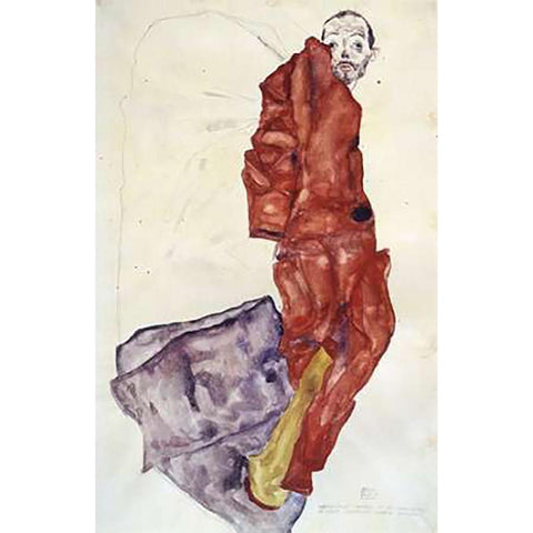 Hindering The Artist Is A Crime, It Is Murdering Life In The Bud Black Modern Wood Framed Art Print with Double Matting by Schiele, Egon