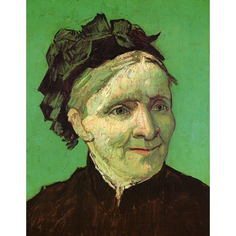 Artists Mother White Modern Wood Framed Art Print by Van Gogh, Vincent