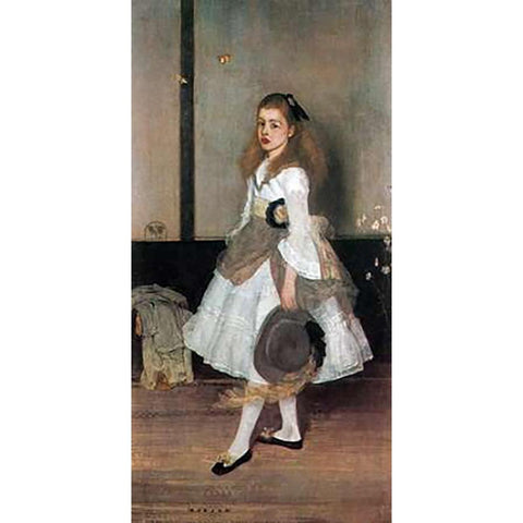 Cicely Alexander Gold Ornate Wood Framed Art Print with Double Matting by Whistler, James McNeill