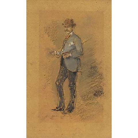 Harper Pennington 1880 White Modern Wood Framed Art Print by Whistler, James McNeill