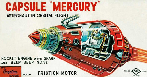 Capsule Mercury Black Ornate Wood Framed Art Print with Double Matting by Retrobot