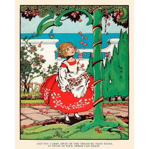 Carry Away the Treasure Black Modern Wood Framed Art Print with Double Matting by Field, Eugene