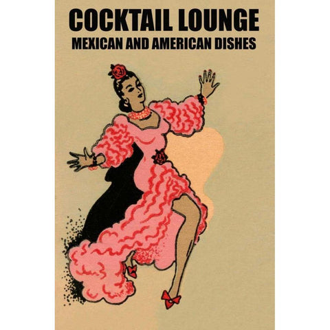 Cocktail Lounge Black Modern Wood Framed Art Print with Double Matting by Vintage Booze Labels