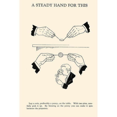 A Steady Hand for This Black Modern Wood Framed Art Print with Double Matting by Retromagic