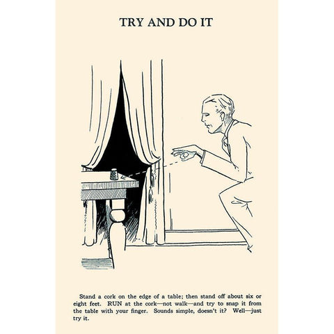 Try and Do It White Modern Wood Framed Art Print by Retromagic