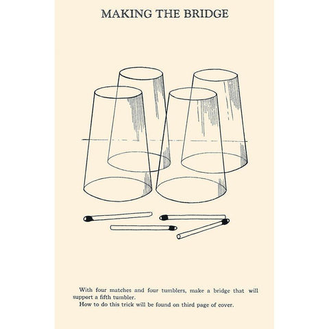 Making the Bridge White Modern Wood Framed Art Print by Retromagic