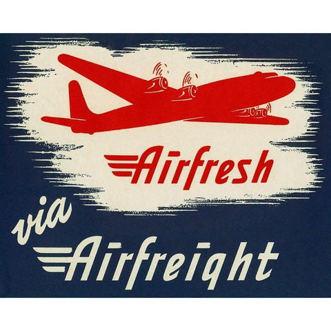 Airfresh via Airfreight Black Modern Wood Framed Art Print with Double Matting by Retrotravel