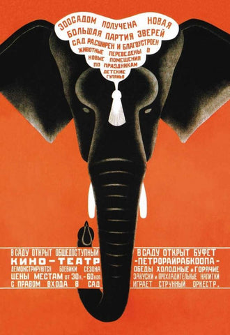 Has Just Arrived - A Large Party of Wild Animals - Leningrad Zoo White Modern Wood Framed Art Print with Double Matting by Bulanov, Dmitrii