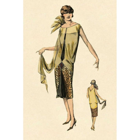 Absolutely Beautiful Black Modern Wood Framed Art Print with Double Matting by Vintage Fashion