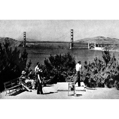 A Beautiful Shot, San Francisco, CA Black Modern Wood Framed Art Print by Vintage San Francisco