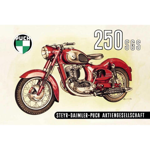 UC 250 SGS with Cutaway View Black Modern Wood Framed Art Print by Unknown