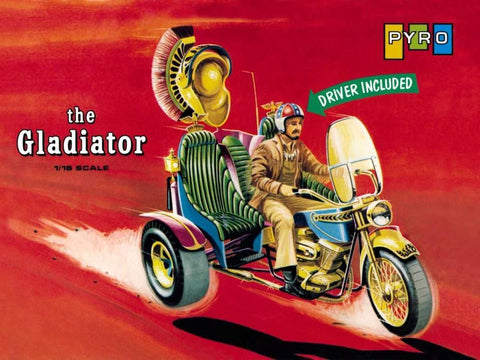 The Gladiator - Driver Included White Modern Wood Framed Art Print with Double Matting by Unknown
