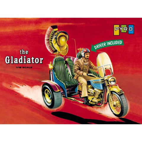 The Gladiator - Driver Included Gold Ornate Wood Framed Art Print with Double Matting by Unknown