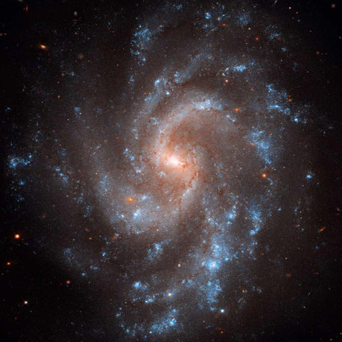 NGC 5584 White Modern Wood Framed Art Print by NASA