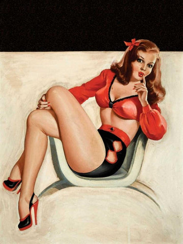 Whisper Magazine: Quiet Black Ornate Wood Framed Art Print with Double Matting by Driben, Peter