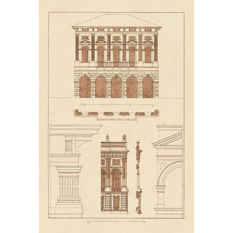 Palazzo Verzi at Verona, Palazzo Madama Black Modern Wood Framed Art Print by Buhlmann, J.