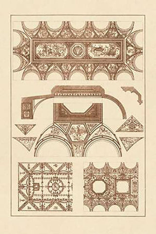 Coved Ceiling Black Ornate Wood Framed Art Print with Double Matting by Buhlmann, J.