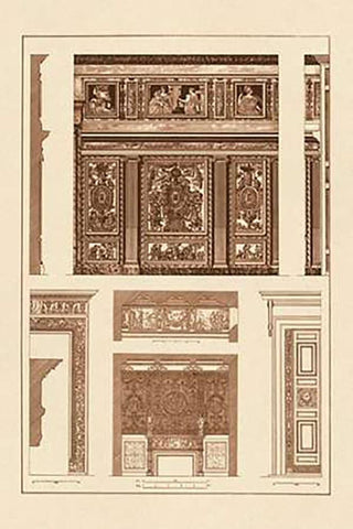 Wall Paintings and Decoration of the Renaissance White Modern Wood Framed Art Print with Double Matting by Buhlmann, J.