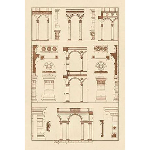 Arcades of the Renaissance Gold Ornate Wood Framed Art Print with Double Matting by Buhlmann, J.