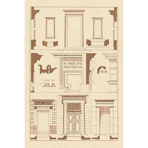 Doorways Gold Ornate Wood Framed Art Print with Double Matting by Buhlmann, J.