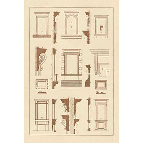 Widows of the Renaissance White Modern Wood Framed Art Print by Buhlmann, J.