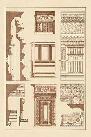 Wall Facing with Wood Paneling White Modern Wood Framed Art Print with Double Matting by Buhlmann, J.