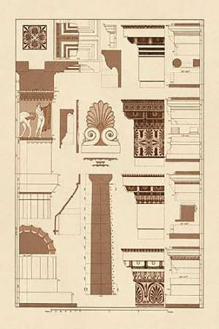 Details of Parthenon, PolyMuseumome White Modern Wood Framed Art Print with Double Matting by Buhlmann, J.