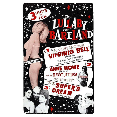 Vintage Vices: Lullaby of Bareland Black Modern Wood Framed Art Print by Vintage Vices