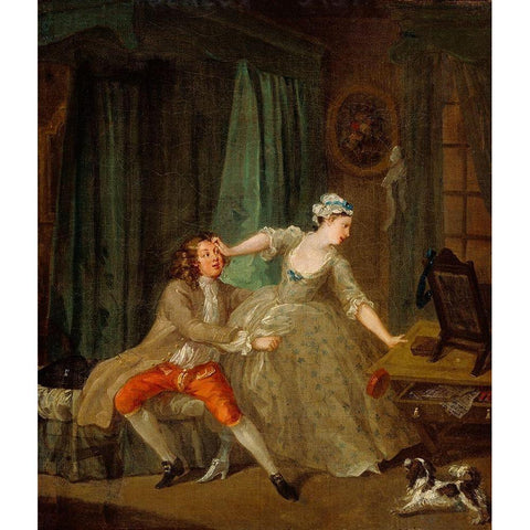 Before Black Modern Wood Framed Art Print by Hogarth, William