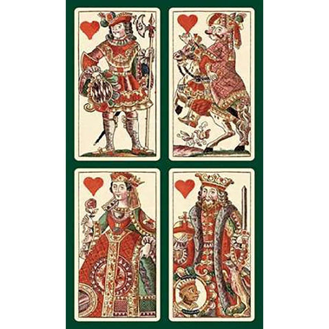 Hearts (Bauern Hochzeit Deck) White Modern Wood Framed Art Print by Gobl, Andreas Benedictus