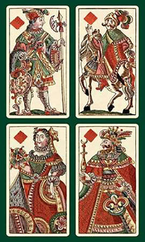 Diamonds (Bauern Hochzeit Deck) Black Ornate Wood Framed Art Print with Double Matting by Gobl, Andreas Benedictus