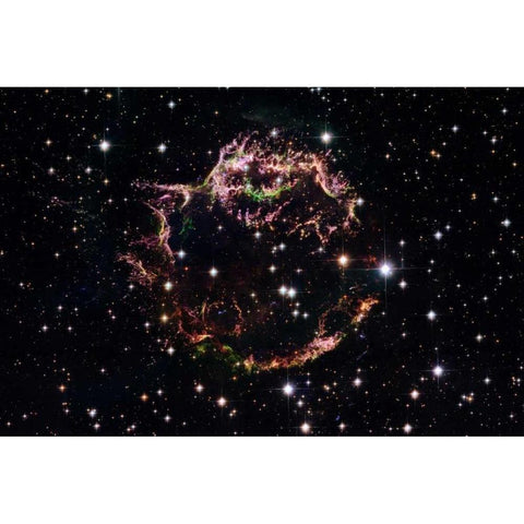 Supernova Remnant Cassiopeia A - March 2004 White Modern Wood Framed Art Print by NASA