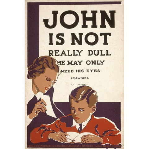 John is not really dull Gold Ornate Wood Framed Art Print with Double Matting by WPA