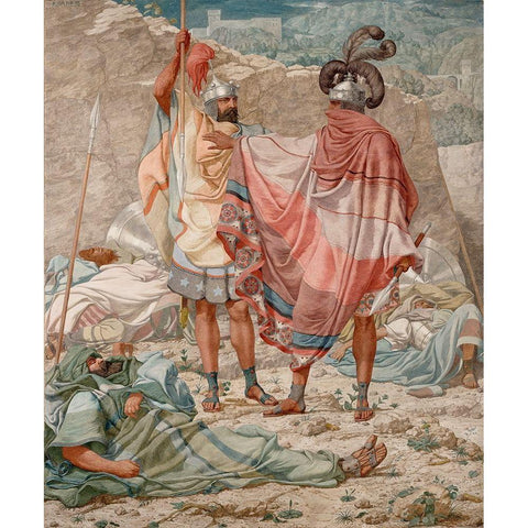 Mercy: David Spareth Sauls Life Black Modern Wood Framed Art Print by Dadd, Richard