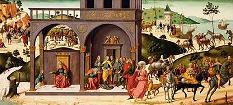 The Story of Joseph White Modern Wood Framed Art Print with Double Matting by d Antonio, Biagio