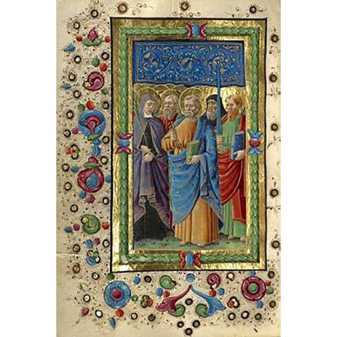 All Saints Gold Ornate Wood Framed Art Print with Double Matting by Giraldi, Guglielmo