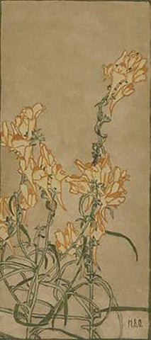 Butter and Eggs White Modern Wood Framed Art Print with Double Matting by Overbeck, Hannah Borger