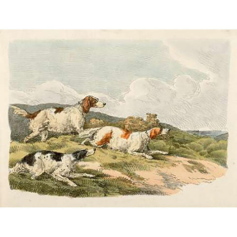 Running Hounds, 1817 Black Modern Wood Framed Art Print by Alken, Henry Thomas