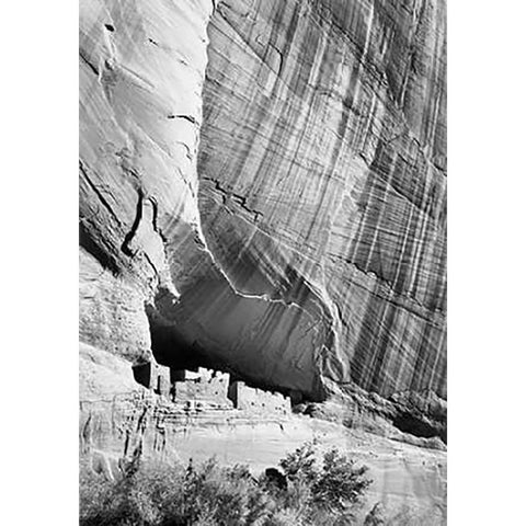 White House Ruin in Canyon de Chelly National Monument, Arizona, 1941 White Modern Wood Framed Art Print by Adams, Ansel