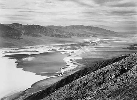 Death Valley National Monument, California - National Parks and Monuments, 1941 Black Ornate Wood Framed Art Print with Double Matting by Adams, Ansel