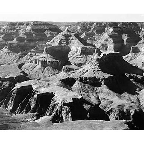 Grand Canyon National Park - National Parks and Monuments, Arizona, 1940 Gold Ornate Wood Framed Art Print with Double Matting by Adams, Ansel