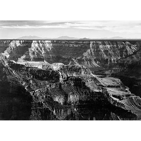 Grand Canyon National Park - National Parks and Monuments, Arizona, 1940 Gold Ornate Wood Framed Art Print with Double Matting by Adams, Ansel