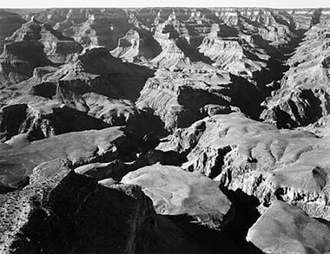 Grand Canyon National Park, Arizona - National Parks and Monuments, 1940 Black Ornate Wood Framed Art Print with Double Matting by Adams, Ansel