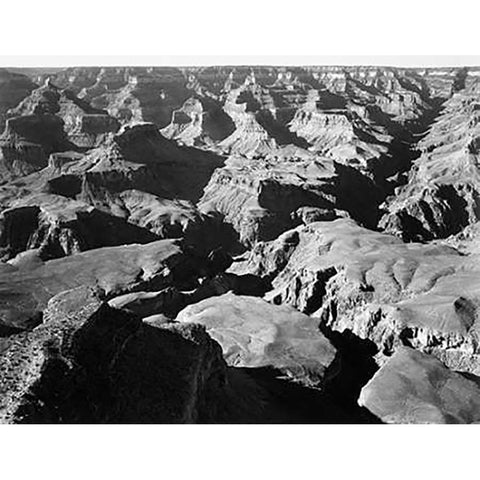 Grand Canyon National Park, Arizona - National Parks and Monuments, 1940 Gold Ornate Wood Framed Art Print with Double Matting by Adams, Ansel