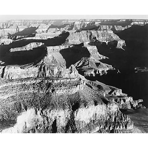 Grand Canyon National Park, Arizona - National Parks and Monuments, 1940 Gold Ornate Wood Framed Art Print with Double Matting by Adams, Ansel