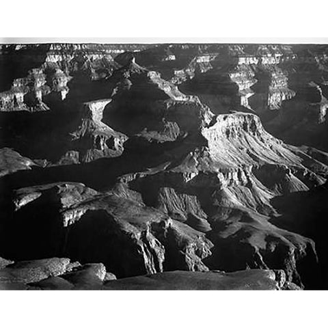 Grand Canyon National Park, Arizona, 1941 Gold Ornate Wood Framed Art Print with Double Matting by Adams, Ansel