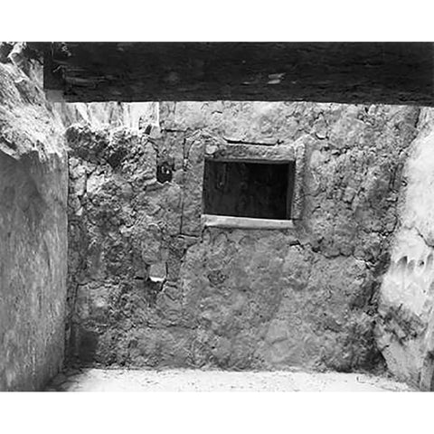 Interior at Ruin, Cliff Palace, Mesa Verde National Park, Colorado, 1941 Gold Ornate Wood Framed Art Print with Double Matting by Adams, Ansel