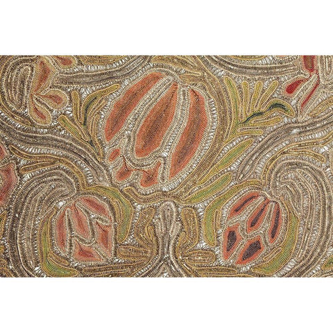 Needle Lace Flowers White Modern Wood Framed Art Print by Needleworker, Unknown 17th Century European