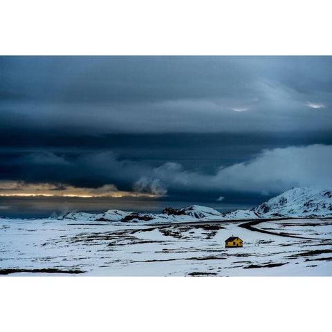 Prelude To The Dream Black Modern Wood Framed Art Print by Lee, Hengki